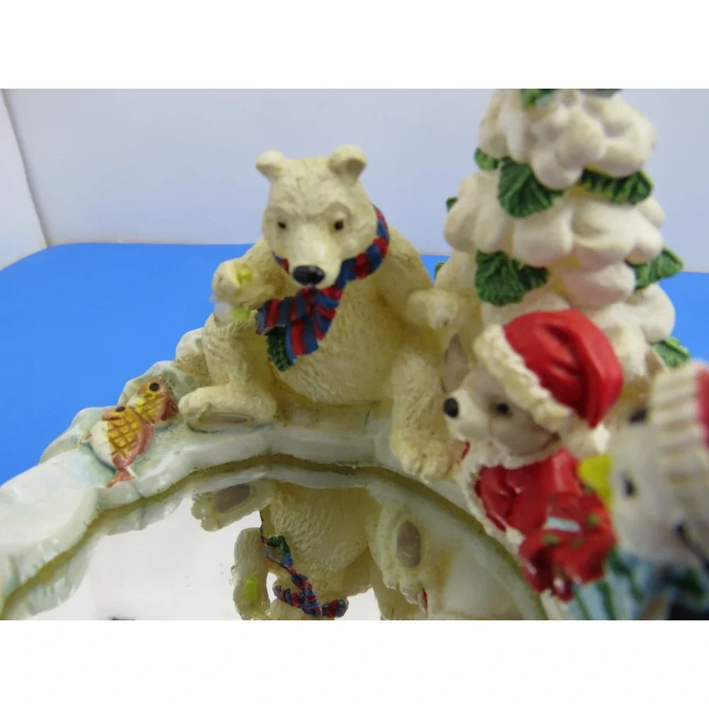 House Of Lloyd Fishing Pond Motion Music Box Christmas Rare 1994